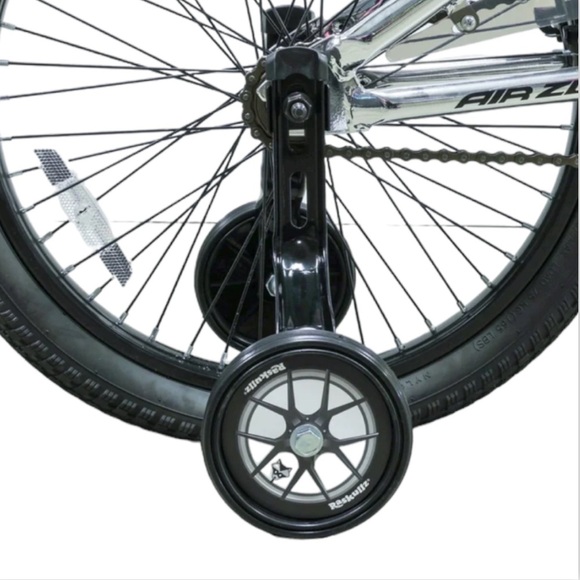 NWT Raskullz Adjustable Bicycle Training Wheels, Fits 12-20" Bikes, Black/White - Picture 3 of 11